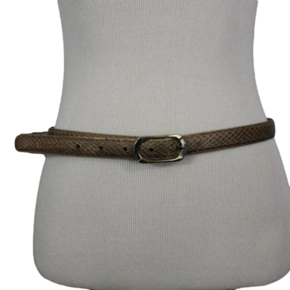 Genuine Snake Skin Thin Belt - Picture 1 of 9